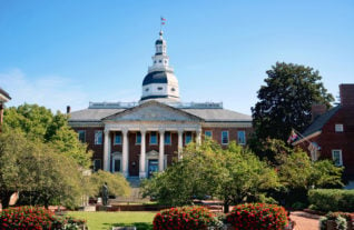 Maryland State Capital building in Annapolis, Maryland