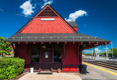 Train station in Brunswick, Maryland.