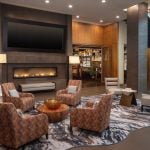 small seating area in the lobby of Hotel Arundel